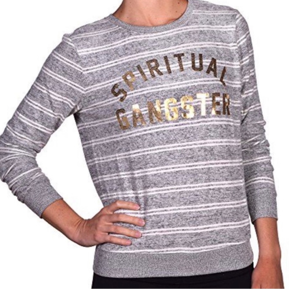 NWT spiritual gangster collegiate arch sweater